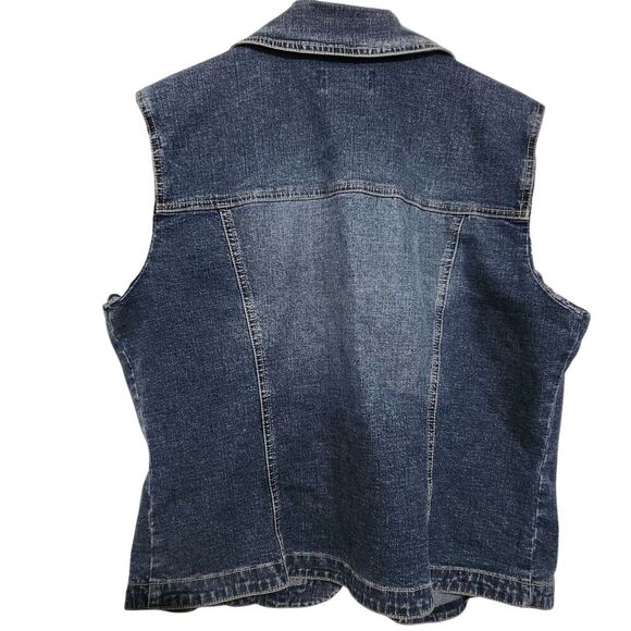 AMI Sleeveless jacket For Women Size Large Blue With Pockets - Picture 2 of 12